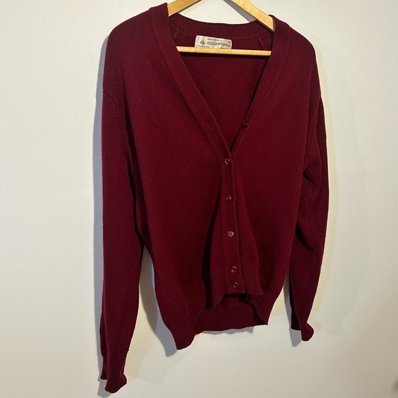 Vintage Oxford Lambswool Cardigan - Pure New Wool - Size 40 - Picture 2 of 7